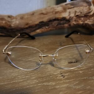 Versace Gold Frameless Eyewear